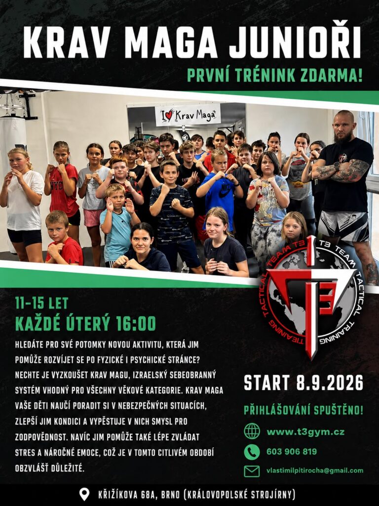 Krav Maga junioři – Září 2026